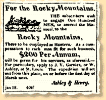 Ad placed by William Ashley